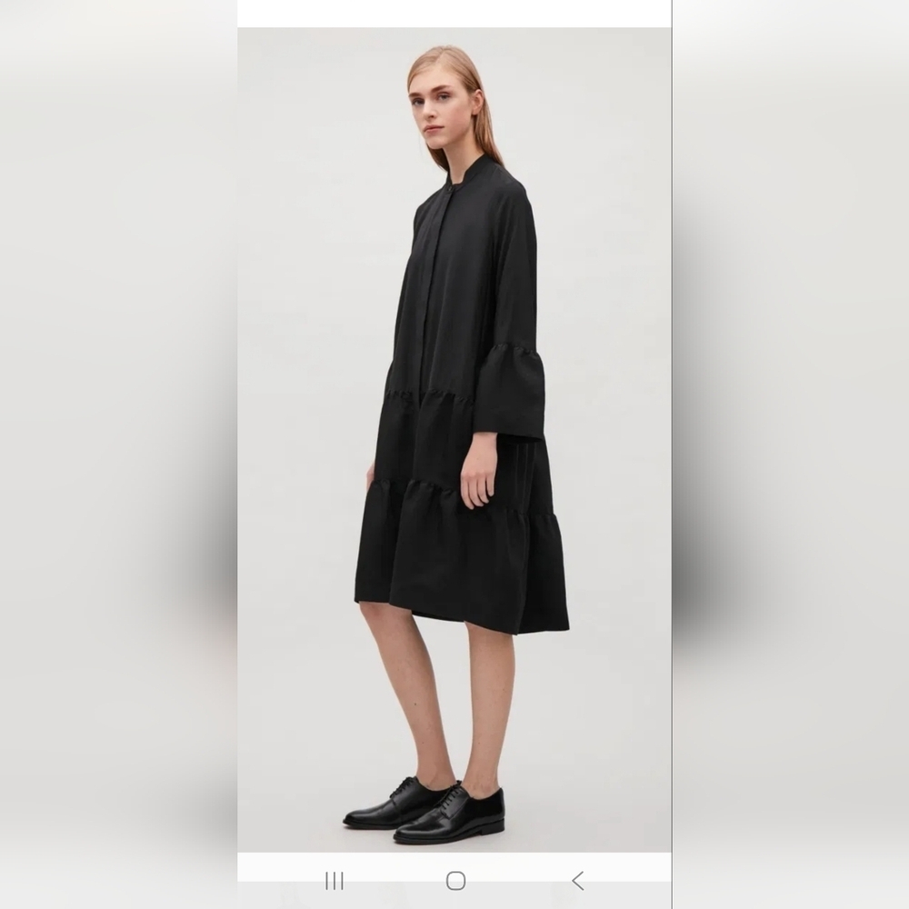 COS Gathered Detail Shirt Dress 34 Eur